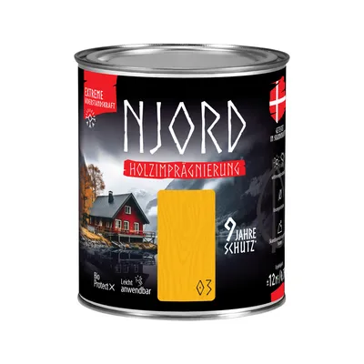 Produktbild von Holzimprägnierung NJORD 0,75L Holzschutz (03) Wintersonne Schutzlack Wetterfest