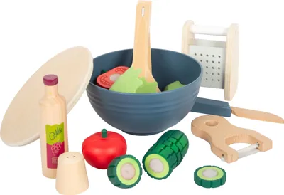 Image de Small Foot - Jouet en bois pour le jeu de la salade, 11dlg.