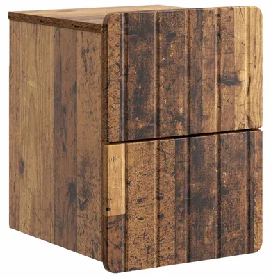 Immagine prodotto di Mobiletto da notte a muro Legno antico 33 x 34,5 x 43 cm