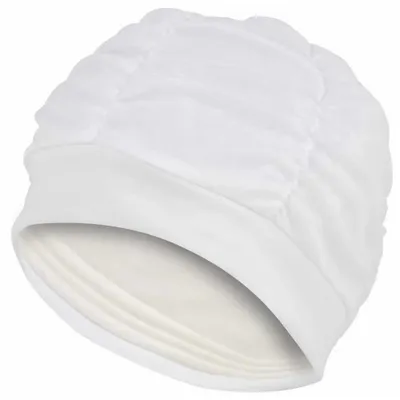 Produktbild von Aquafeel Fabric Badekappe Weiß Weiß One Size