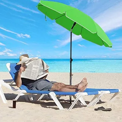 Produktbild von Famanu Sonnenschirm - Faltbarer Gartenparasol - Grün