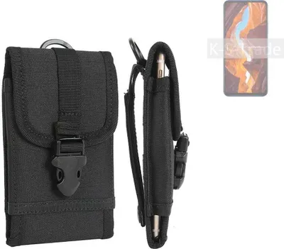 Produktbild von K-S-Trade Holster Handy Hülle kompatibel mit Wiko 10 Holster Handytasche Gürtel Tasche Schutz Hülle Robust Outdoor schwarz