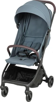 Produktbild von Passeggino per Bambini con Tettuccio Regolabile e Sacca Portaoggetti, Blu e Nero