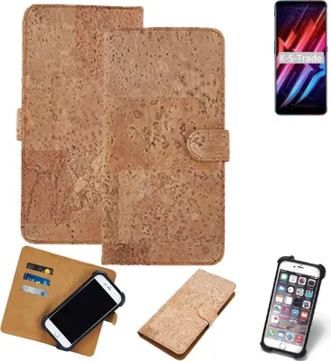 Produktbild von K-S-Trade Hülle kompatibel mit nubia Red Magic 6  Kork Handyhülle Cover  Schutzhülle TPU Case Bumper in Hellbraun, (1x)