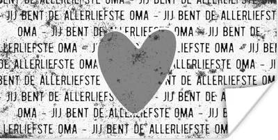 Produktbild von MuchoWow® Poster Liebe Oma - Muttertag - Retro - Geschenk - schwarz-weiß 40x20 cm - Poster für die Wand - Poster Schlafzimmer