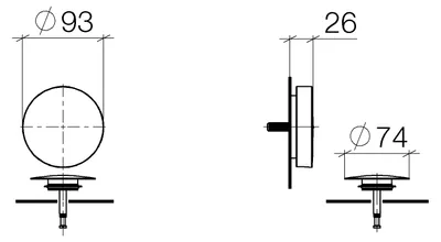 Produktbild von Dornbracht 36247970-27 Wannenausl. SERIENNEUTRAL 36247970