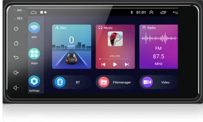 Obrázok produktu pre Autorádio Multimediálny videoprehrávač 7-palcový Android 11 Carplay Navigátor Spätná kamera kompatibilný pre Toyota Corolla