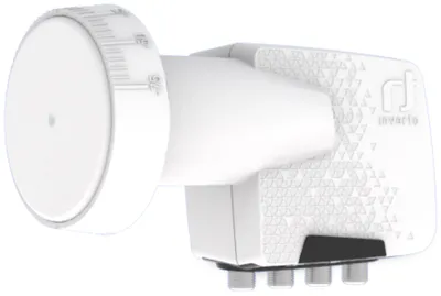 Immagine prodotto di Inverto IDLH-QTL410-HMPRO-OPN Downconverter a blocco a basso rumore (LNB) 10,7 - 12,75 GHz Nero, bianco