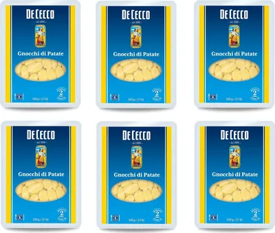 Produktbild von 6x Pasta De Cecco 100% Italienisch Gnocchi di patate Nudeln 500g