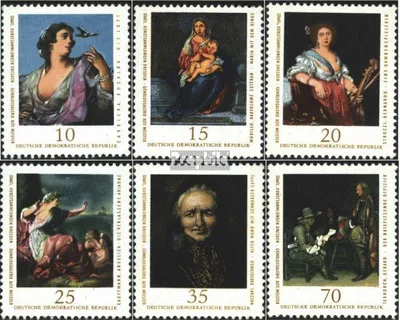 Produktbild von Briefmarken DDR 1976 Mi 2193-2198 (kompl.Ausgabe) gestempelt Staatliche Kunstsammlungen Dresden