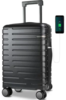 Imagen del producto de Solidchoice: Maleta rígida de cabina con cerradura TSA y capacidad de expansión