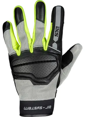Produktbild von IXS Evo-Air Motorradhandschuhe Farbe: Schwarz/Grau/Gelb, Grösse: XL