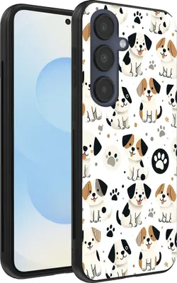 Produktbild von Smartphonica Handyhülle Passend für Samsung Galaxy S25 mit Hundedruck - TPU Rückseite Fall Hund Design