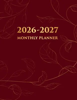 Produktbild von Terminkalender Monatsplaner 2026–2027: Zwei Jahre (Januar 2026 bis Dezember 2027) mit Passwortprotokoll, Kontakten und Notizseiten | Geburtstage und T