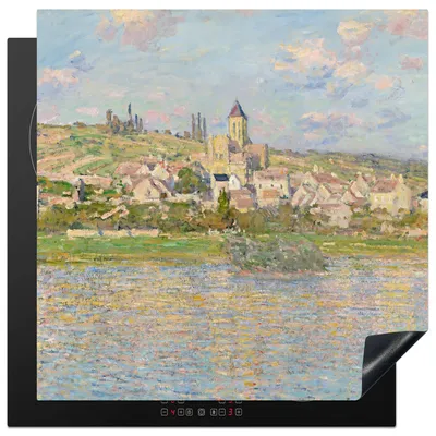 Produktbild von KitchenYeah© Herdabdeckplatte Vétheuil - Claude Monet , 78x78cm, Küche Deko, Glaskeramikkochfeld Herdabdeckung, Abdeckplatte fùr Kochfeld