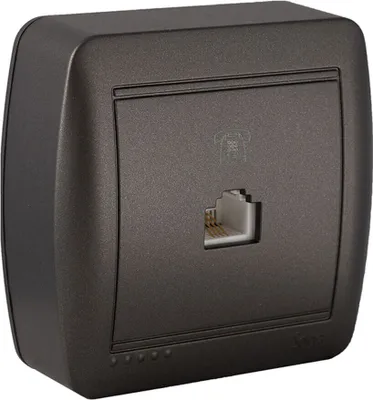 Immagine prodotto di Presa telefonica e ADSL Solera Mural Graphite RJ11