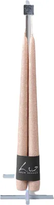 Produktbild von Rasteli Luz Your Senses Metallkerze-Dinnerkerzen Gold-Champagner Gold D 2,20 cm H 30 Vorteilsangebot von 2 x 2