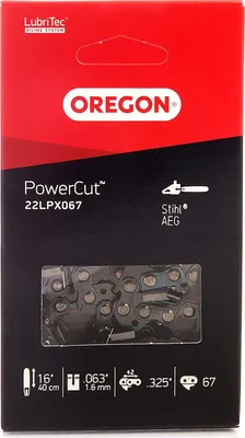 Obrázok produktu pre Reťazová píla Oregon PowerCut 40 cm .325" 1,6 mm 67 TG VM s SG ( 22LPX067E )