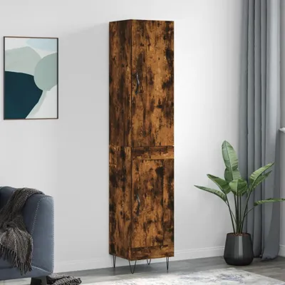 Obrázek produktu pro vidaXL Highboard kouřový dub 34,5x34x180 cm výrobek ze dřeva