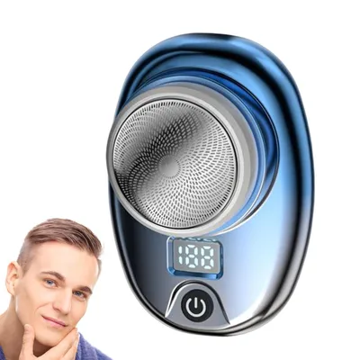 Produktbild von Mini Rasierer, Mini Shave, Elektrorasierer, Elektrischer Rasierer, Taschenrasierer, mit Leistungsanzeige, Wasserdicht, USB wiederaufladbarer
