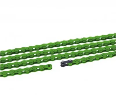 Produktbild von XLC CC-C09 Single Speed Kette, 1/2 x 1/8, 112 Glieder, grün