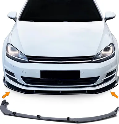 Zdjęcie produktu dla Spojler przedni z czarnym połyskiem do VW Golf 7 VII 13-21