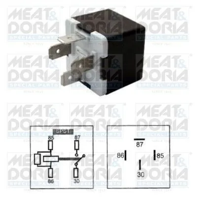 Produktbild von MEAT & DORIA 73233014 Relai für VW Golf VII Schrägheck (5G1, BQ1, BE1, BE2) GOLF VI (5K1) Golf V Schrägheck (1K1) TOURAN (1T1, 1T2) Passat Variant