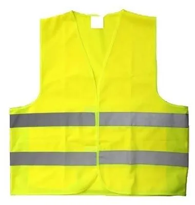 Imagen del producto de Chaleco LifeBOX gilet01, tríangulos de advertencia, color amarillo de seguridad
