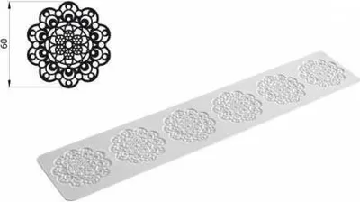 Obrázok produktu pre Silikónová forma na jedlú čipku - ornament - Silikomart