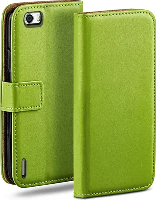 Produktbild von moex® Book Case kompatibel mit Huawei Honor 6 - Hülle 360 Grad klappbar, Grün