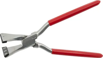 Produktbild von STUBAI Falzzange gerade, mit eingelegtem Gewerbe und Kunststoffeinlagen in Nirolook 60mm - 282051KU