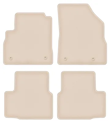 Produktbild von DURBAN Beige Velours-Fußmatten-Set für Opel Astra K Limousine, Schrägheck, Kombi (2015-)