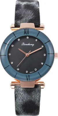 Produktbild von Elegante Damen Uhr Animal in Blau mit Lederarmband KP12555