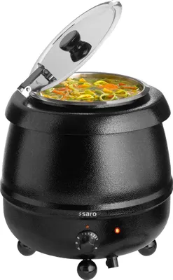 Produktbild von Saro SKZ-12, 10 l, Kesselstil, Schwarz, Silber, 50 °C, 95 °C, Drehregler