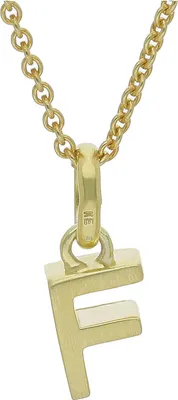 Produktbild von JuwelmaLux Anhänger 925/000 Sterling Silber vergoldet Buchstabe "F" JL16-02-0429