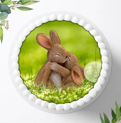 Produktbild von Für die Geburtstags Torte ein Tortenaufleger, Zuckerbild mit dem Motiv: Ostern, Essbares Foto für Torten, Fondant, Ø 20cm, 0049c