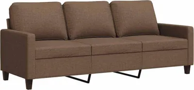 Immagine prodotto di vidaXL divano a 3 posti marrone 180 cm in tessuto