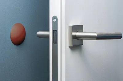 Produktbild von TürstopperTürpuffer 40mm Weiß Wand selbstklebend Wandpuffer fest