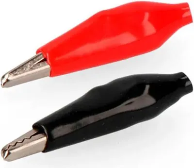 Immagine prodotto di Edm coccodrillo clip 2 unità Rosso, nero Rosso, nero Taglia unica