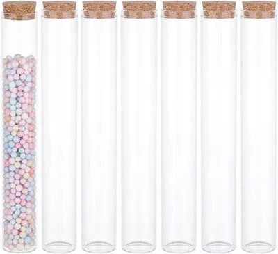 Image de Lot de 10 petits pots en verre de 110 ml avec couvercle à vis, pour les cadeaux, les bonbons, les épices, les perles