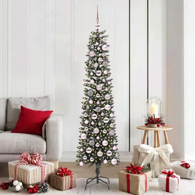 Image de Maison Exclusive - Sapin de Noël artificiel avec 300 LED et support Vert 180 cm