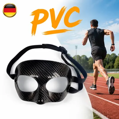 Immagine prodotto di Mascherina per basket, protezione per il viso, unisex, nera, traspirante, imbottita, per sport