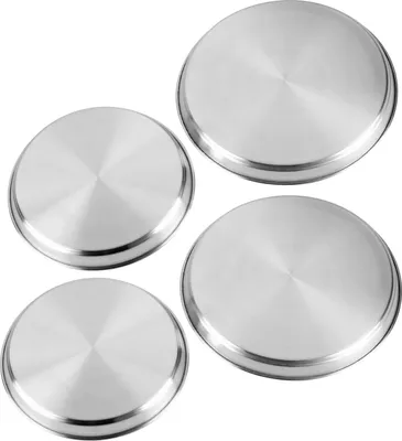 Produktbild von KARL KRÜGER Herdabdeckplattenset Edelstahl 4teilig