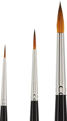 Produktbild von Kolinex Synthetik Pinsel, 3er-Set, fein
