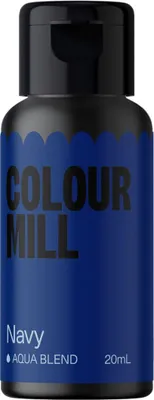 Produktbild von Colour Mill Aqua Blend Lebensmittelfarbe Navy 20 ml