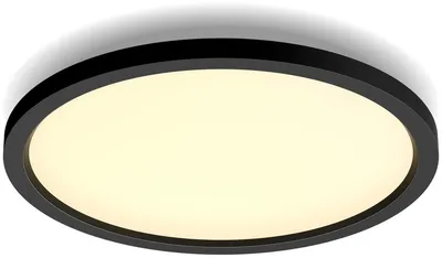 Produktbild von Philips Hue White Amb. Aurelle Panelleuchte rund Schw inkl DS