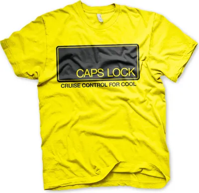 Produktbild von CAPS LOCK - Cruise Control For Cool T-Shirt - Large - Yellow