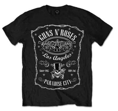 Produktbild von Guns N' Roses Paradise City Label Black XL T-Shirt