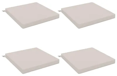 Image de Coussins de siège SOEST 4 pc 100 % polyester Blanc