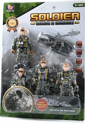 Zdjęcie produktu dla Żołnierz Figurka Z Karabinem Wojsko Zestaw 4Szt